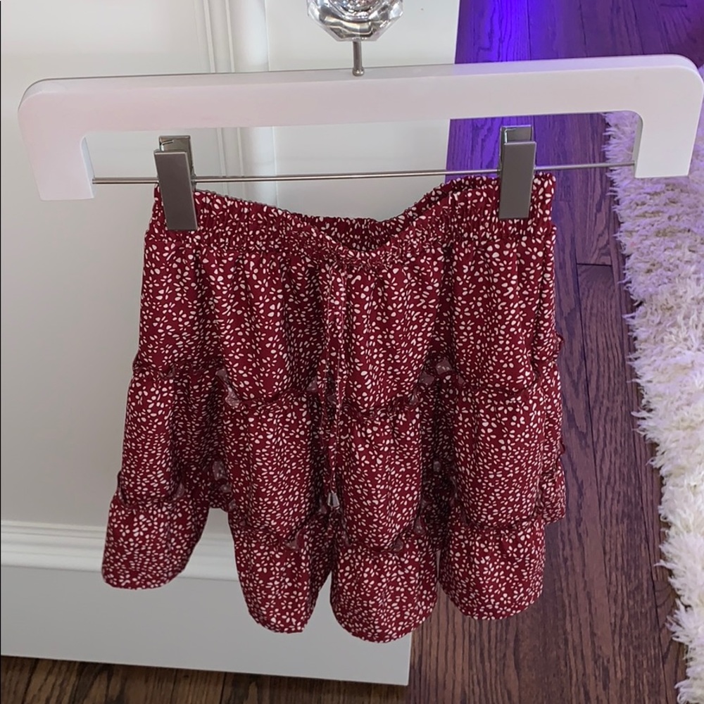 Red Amazon float skirt